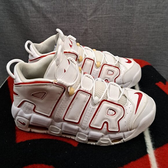 %Size 10.5 Men 2021 Nike Air More Uptempo \'96 White Varsity Red A 11 main image 9